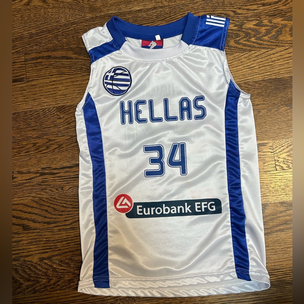 Hellas Antetokounmpo G. Authentic basketball jersey number 34